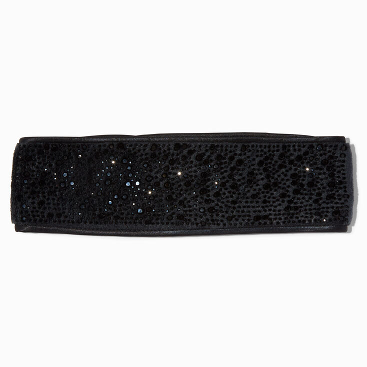 Black Mega Bling Headwrap,
