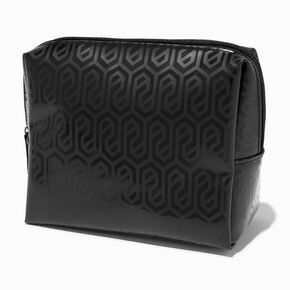 Medium Black Makeup Bag with Sleeping Mask,
