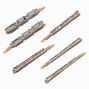 Rose Gold-tone Crystal Bobby Pins - 6 Pack,