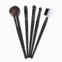 Matte Black Makeup Brushes &#40;5 Pack&#41;,