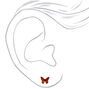 18kt Gold Plated Monarch Butterfly Stud Earrings,