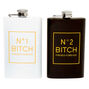 No. 1 &amp; No. 2 Bitch Friends Forever Flask Set &#40;2 pack&#41;,
