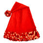 Velvet Sequin Santa Hat - Red,