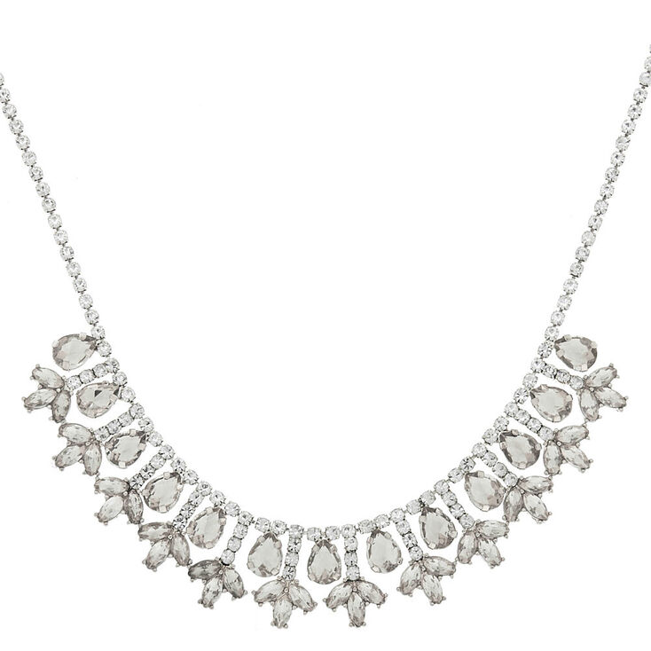 Silver Elegant Statement Necklace,