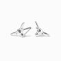Silver Bull Stud Earrings,