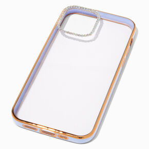 Embellished Clear/Lavender Phone Case - Fits iPhone&reg; 12 Pro,