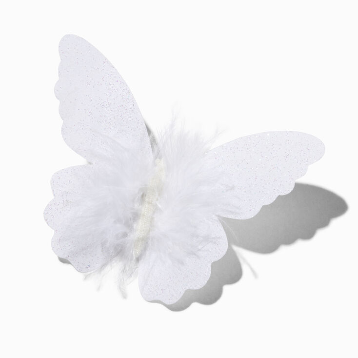 White Butterfly Hair Clip,