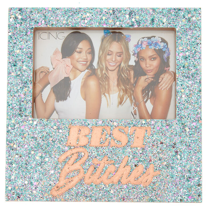 Best Bitches Photo Block - Blue,