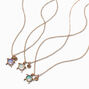 Best Friends Holographic Turtle Pendant Necklace - 3 Pack,