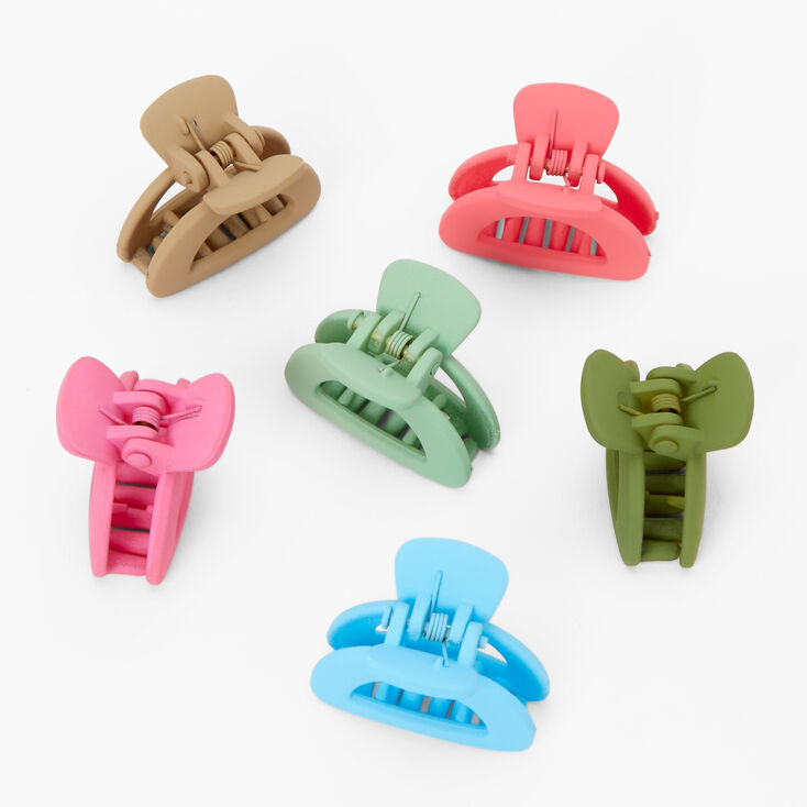 Matte Arch Hair Claws - 6 Pack,