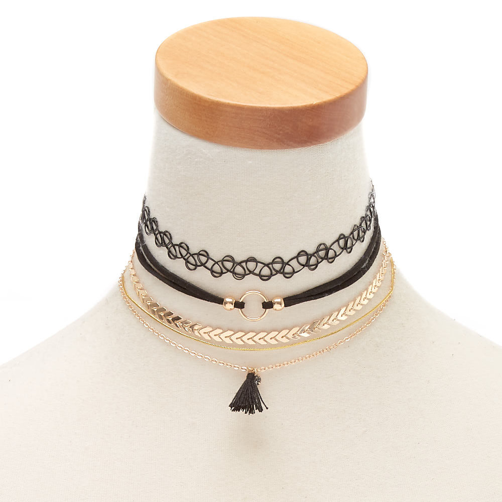choker necklace in black