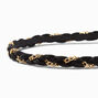 Black &amp; Gold Chain Woven Headband,