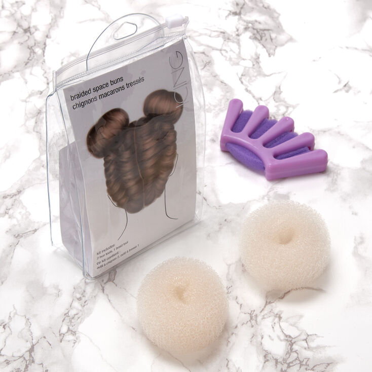 Braided Space Buns Hair Tools Kit,