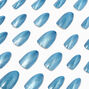 Pale Blue Cat Eye Stiletto Vegan Faux Nail Set - 24 Pack,