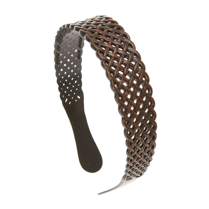 Brown Braided Headband,
