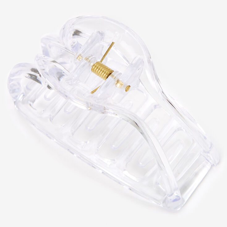 Clear Transparent Medium Heart Hair Claw,