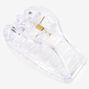 Clear Transparent Medium Heart Hair Claw,