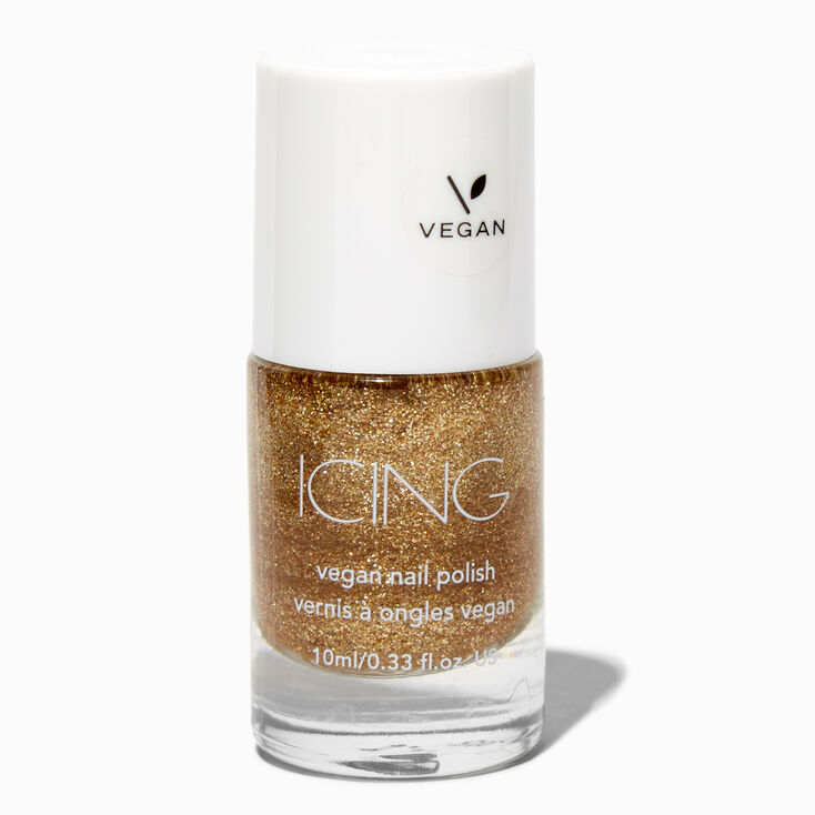 Vegan Glitter Nail Polish - Sunset Sand,