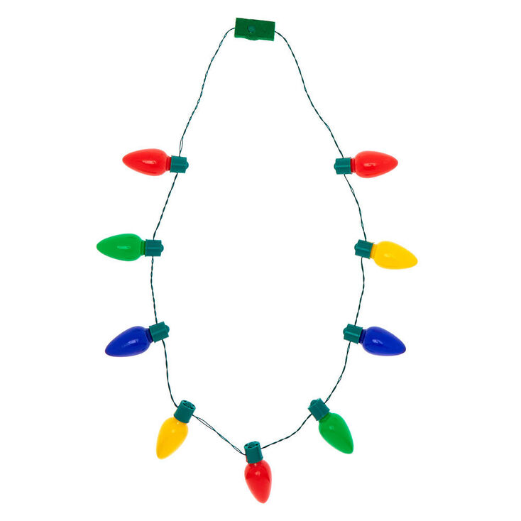 Light Up Christmas Lights Necklace,