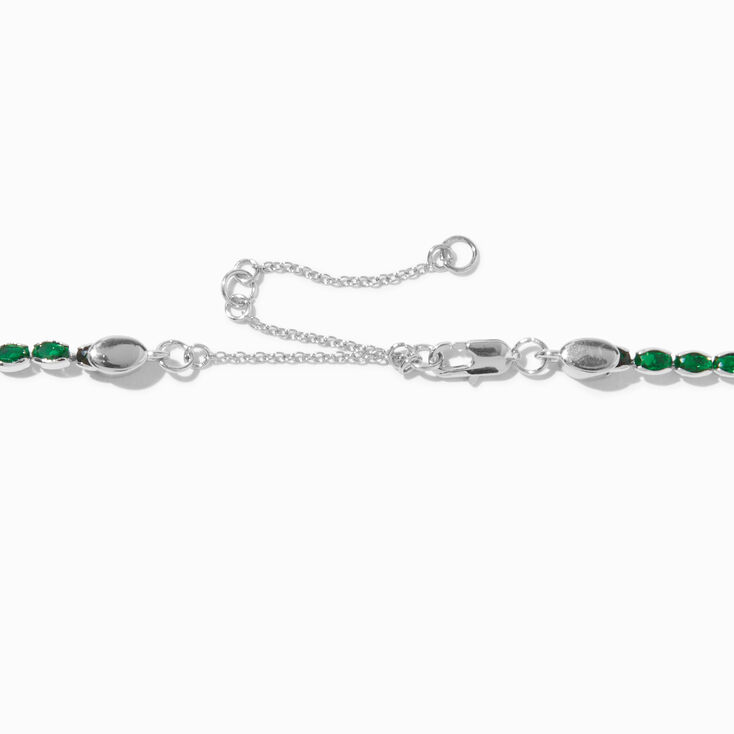 Emerald Green Cubic Zirconia Necklace,