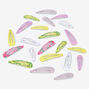 Floral Print Multi Size Snap Hair Clips - 22 Pack,