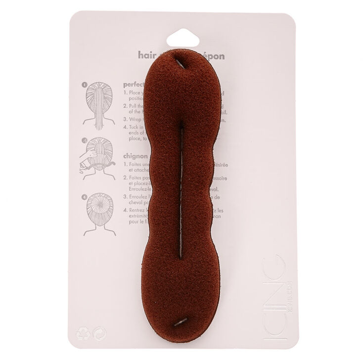 Small Brown Bun Hair Tool,