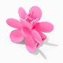 Matte Flower Hair Claw - Dark Pink,