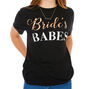 Bride's Babes T-Shirt - Black,