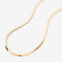 Gold Herringbone Chain 14&quot; Necklace,