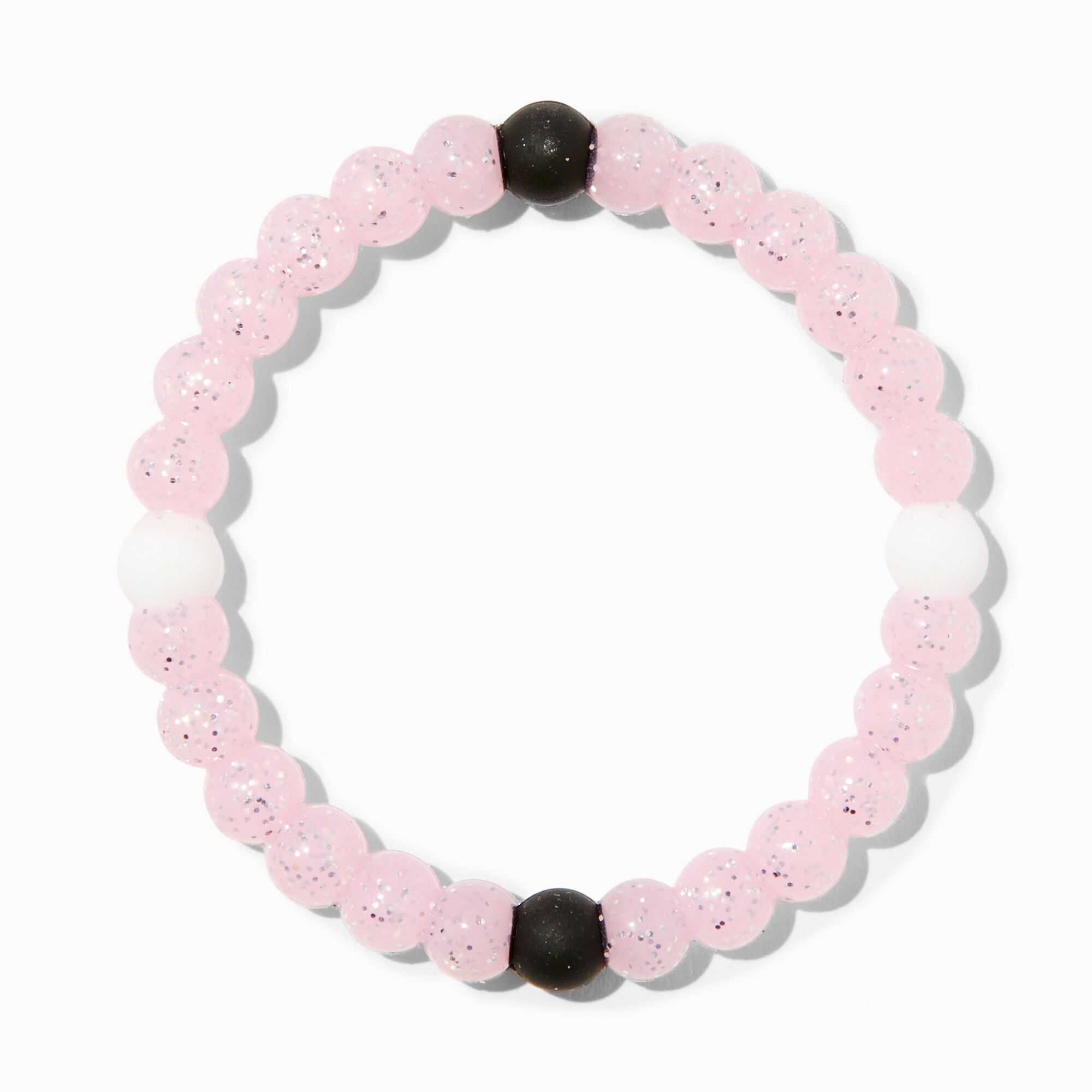 Glow In The Dark Pink Glitter Fortune Bracelet Icing US