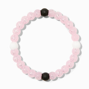 Glow In The Dark Pink Glitter Fortune Bracelet,