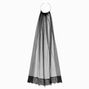 Black Gemstone Gothic Crown Veil Headband,