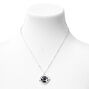 Silver Glow In The Dark Zodiac Spinning Pendant Necklace - Pisces,