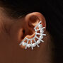 Silver-tone Faux Pearl Full Ear Cuff,