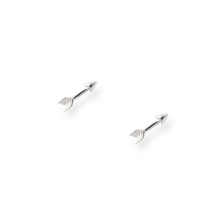Sterling Silver Arrow Stud Earrings,