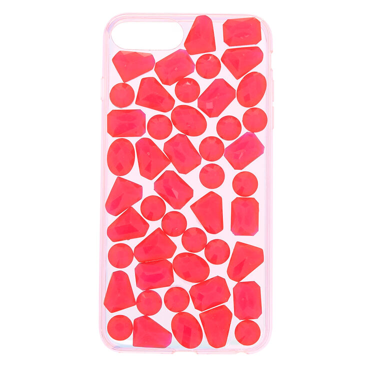 Electric Pink Jewel Phone Case - Fits iPhone 6/7/8 Plus,