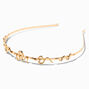 Gold Snakes Metal Headband,