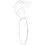 Silver 100MM Hoop Earrings,