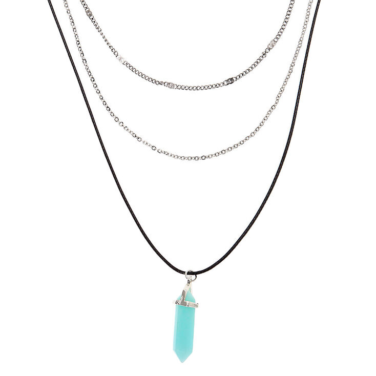 Healing Stone Multi Strand Necklace - Turquoise,