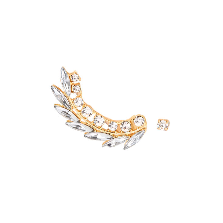 Mismatched Crawler Earring Set,