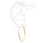 Gold 60MM Molten Hoop Earrings,