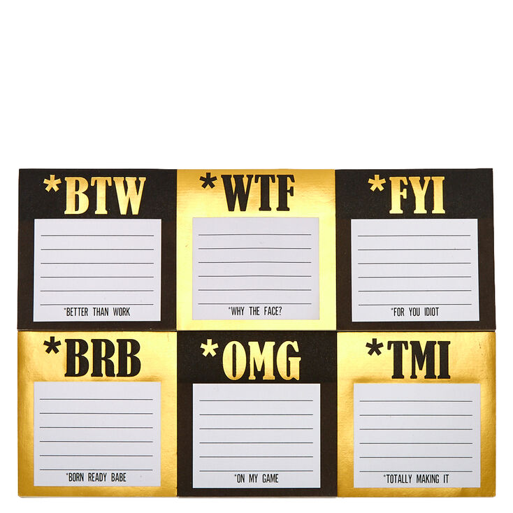 black gold sticky notes icing us