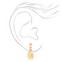 Gold Flower Power Mixed Earrings - 9 Pack,