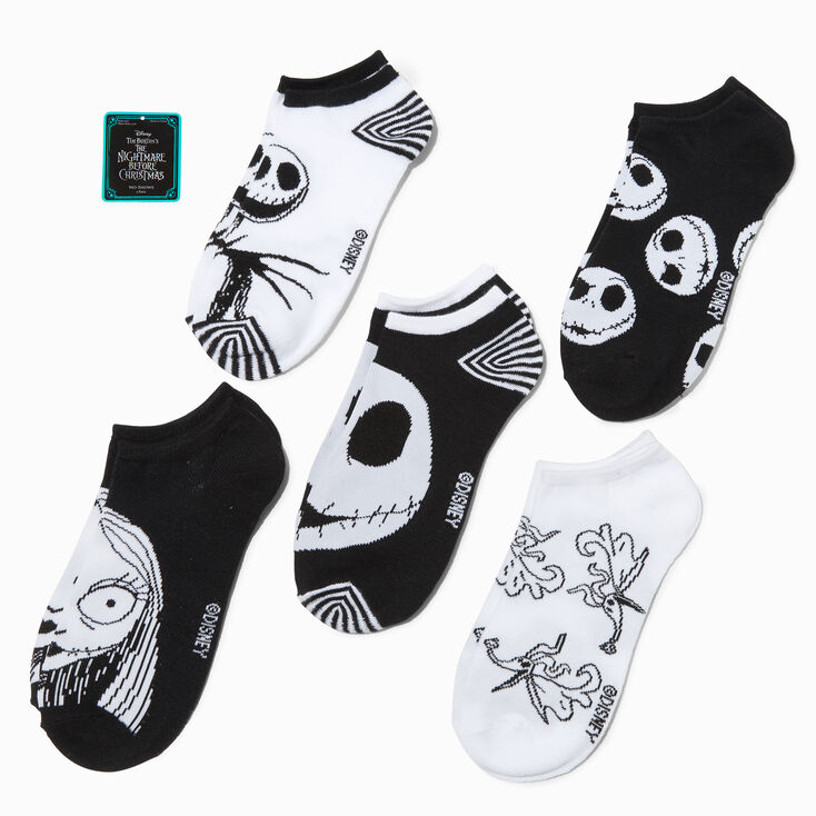The Nightmare Before Christmas No Show Ankle Socks - 5 Pack,