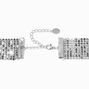 Silver-tone Chainmail Mesh Choker Necklace,