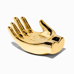 Gold Hand Jewelry Holder Tray,