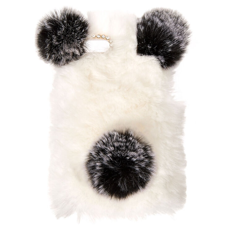 Faux Fur Panda Phone Case,