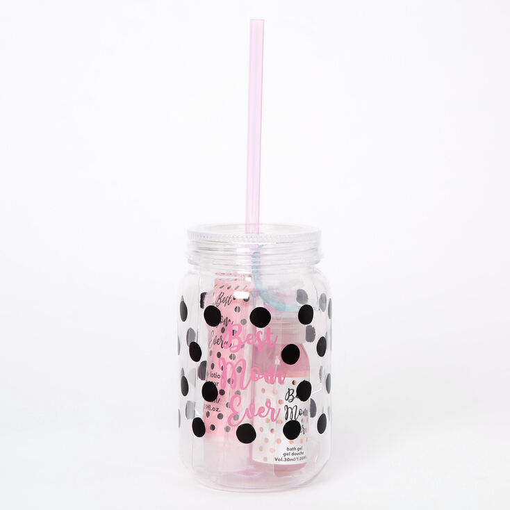Best Mom Ever Mason Jar Tumbler Bath Set,