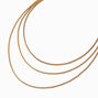 Gold Bolo Chain Multi-Strand Necklace,