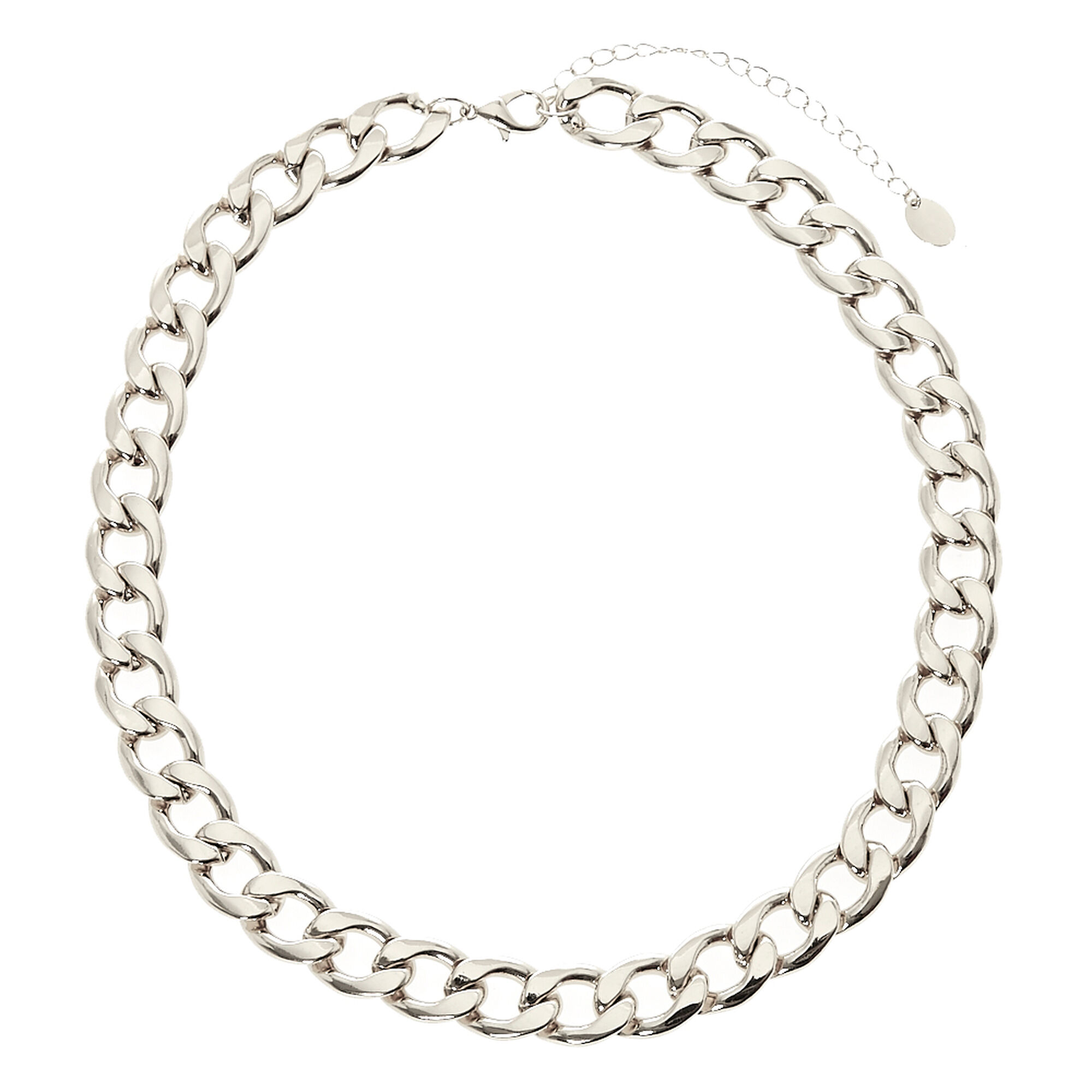 Thick Silver Chain Link Necklace | Icing US
